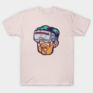 Cyberpunk VR headset player gamer - illustration T-Shirt